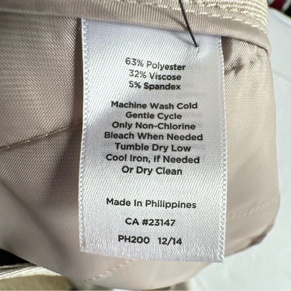 Beige Pinstripe Dress Pants - Picture 8 of 16